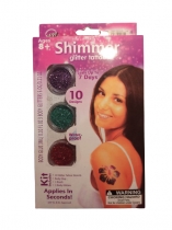 Shimmer glitter tattoos  - Ragasztható tetováló por (3db raktáron)